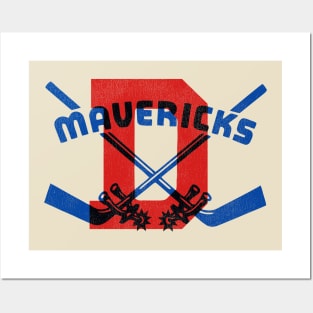 Defunct Denver Mavericks Hockey Team Posters and Art